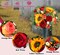 Artificial Cemetery Flowers for Outdoor Grave – Realistic Sunflower & Rose Memorial Bouquet with Vase for Sympathy and Headstone Decorations
